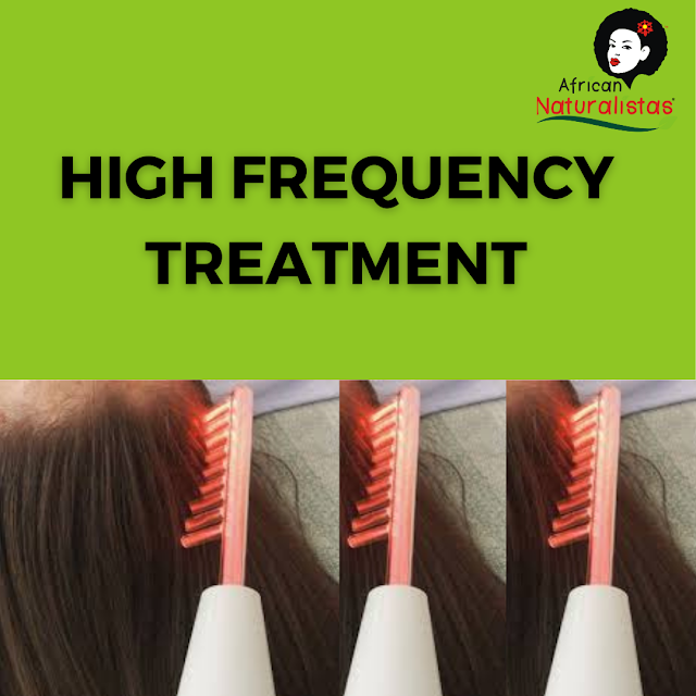 High frequency treatment for natural hair