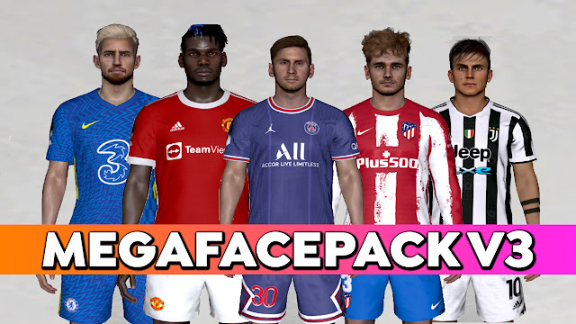 Mega Facepack 2021-2022 V3 Update For PES 2017