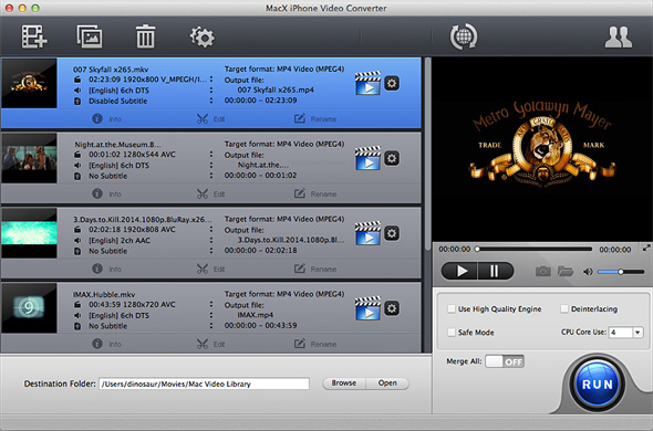 MacX iPhone Video Converter Full Features