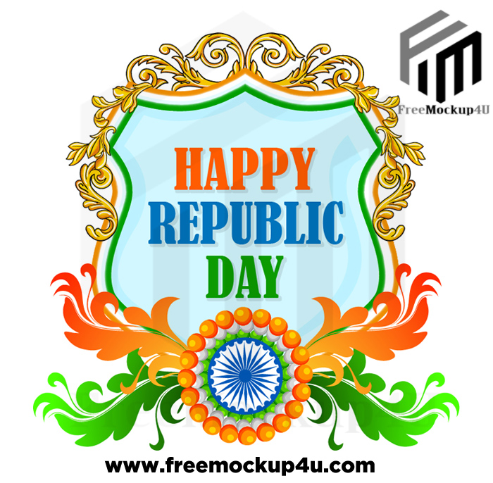 Happy Republic Day Indian Festival Vector Element 04