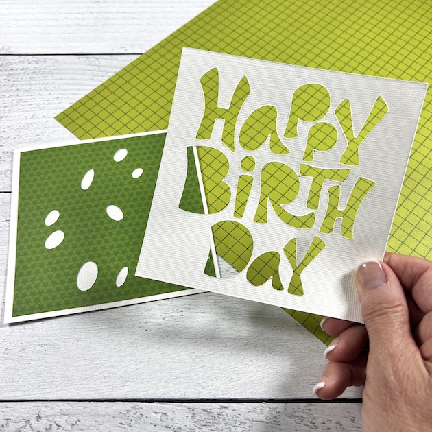 Birthday Card made with Lori Whitlock cut file