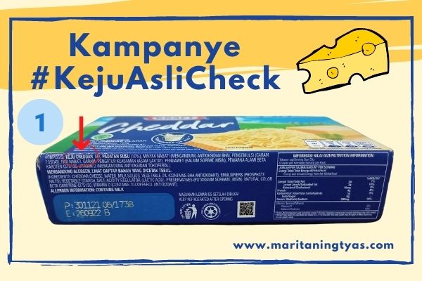 kampanye #KejuAsliCheck pada kemasan Keju Cheddar Kraft