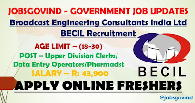 BECIL Recruitment 2022