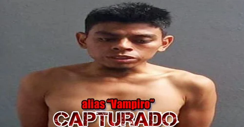 El Salvador: Capturan al pandillero alias "Vampiro" / al ser ubicado sobre la calle Agua Caliente