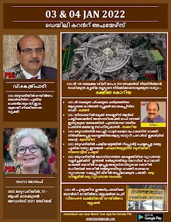 Daily Malayalam Current Affairs 03-04 Jan 2022