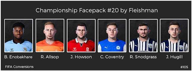 Championship Facepack #20 For eFootball PES 2021
