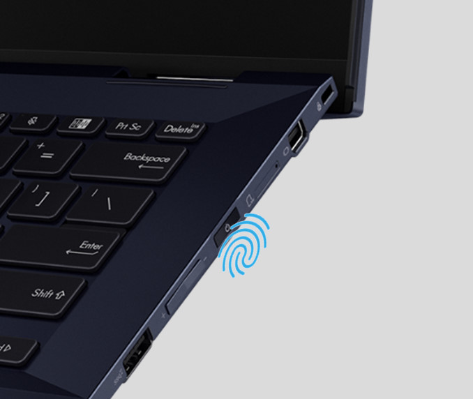 Laptop ASUS ExpertBook B7 Flip (B7402) Login sidik jari sekali sentuh