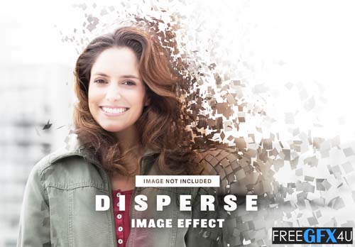 Disperse PSD Effect Photo Mockup