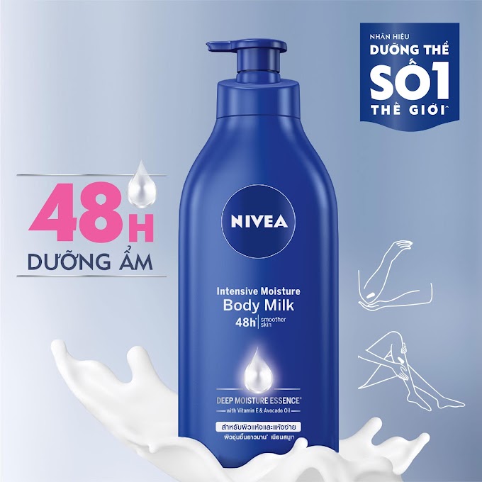 Mall Shop [ nivea.officialstore ] Bộ dưỡng ẩm chuyên sâu & phục hồi da khô NIVEA: Dưỡng thể dưỡng ẩm 600ml, Kem làm mềm da (50ml x 2) & Son dưỡng môi 4.8g