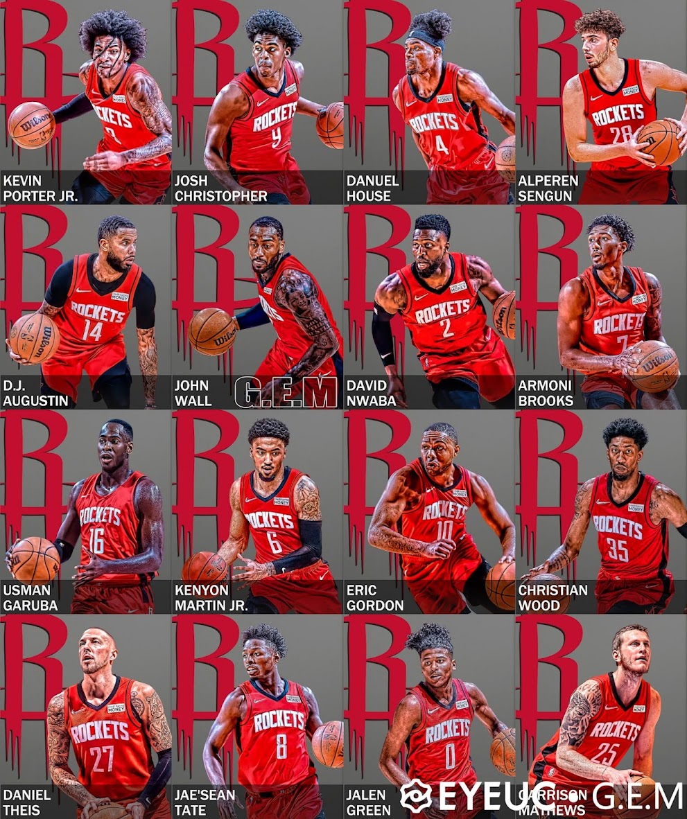 Houston Rockets NBA 2K24 Roster