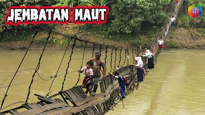 5 MOMEN MENEGANGKAN MELEWATI JEMBATAN KAYU EKSTREM