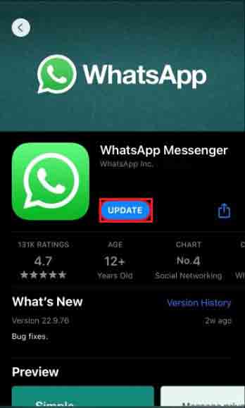 سبب عدم عمل WhatsApp على iPhone