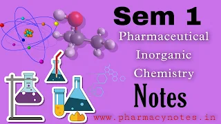 Pharmaceutical Inorganic Chemistry | Download best B pharmacy Sem 1 free notes | download pharmacy notes pdf semester wise