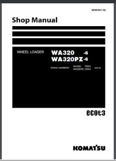 Komatsu WA 320-6, WA 320PZ-6, Wheel Loader Shop Manual