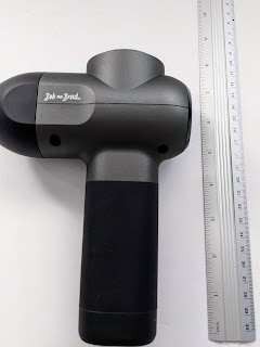 Bob and Brad C2 Mini Massage Gun - Measured with a ruler (Inches)