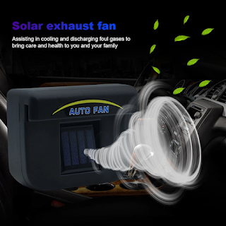 Auto Solar Powered Car Fan Rear Seat Window Colder - 2/1PCS