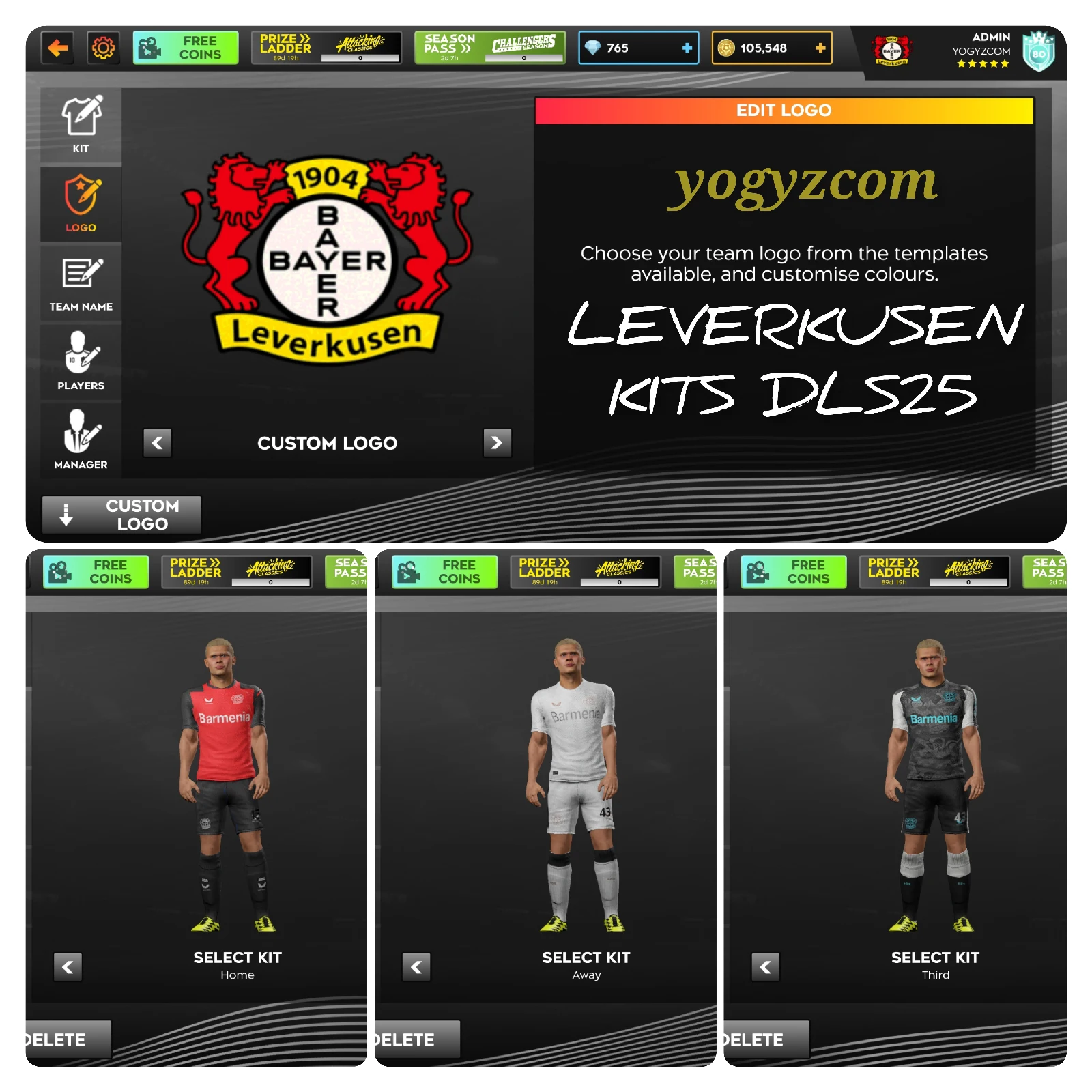 Bayer 04 Leverkusen Kits DLS 2025