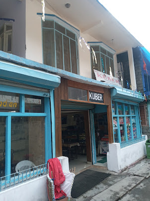 " Kuber Hotel"   the poshest among lodges hotels opposite Gobind Dham Gurudwara in Ghangaria