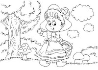 Little Red Riding Hood coloring sheets