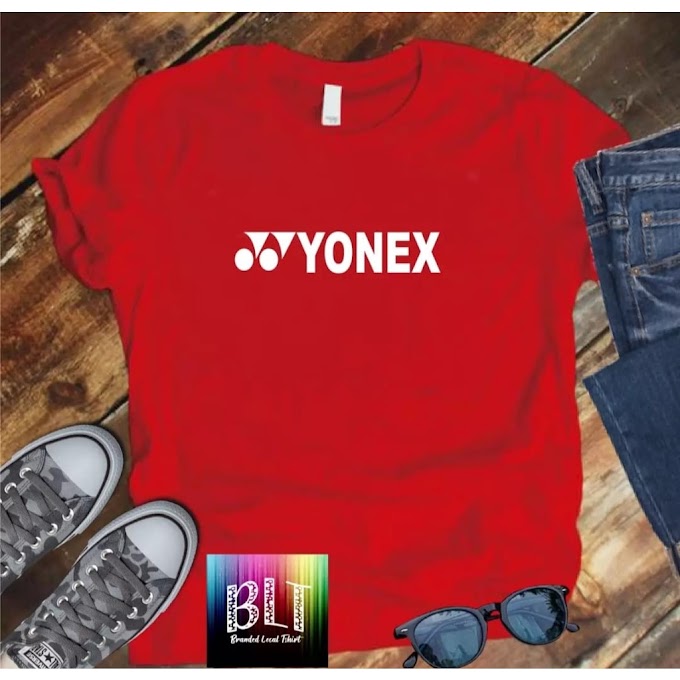 [ new121990.th ] Yonex DISTRO เสื้อยืด พิมพ์ลาย Writing BADMINTON สําหรับผู้ชาย และผู้หญิง