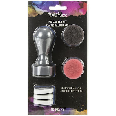 Brea Feece Ink Dauber Kits is a complete kit and contains one ink dauber and the cool thing is there are mutliples of three different texture ink pads.