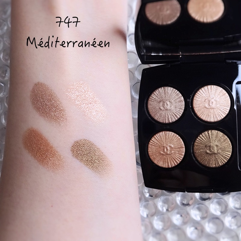 CHANEL Spring 2022 MEDITERRANEEN QUAD 747 Review, Swatches