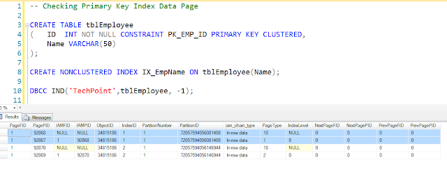 Primary-key-index-page