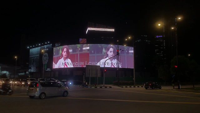 Becky Rebecca Patricia Armstrong Fans Support Ad 瑞玫高·阿瑟农应援广告 KL City Centre Nearby Berjaya Time Square LED Billboard Advertising Malaysia Kuala Lumpur Digital Screen Advertising