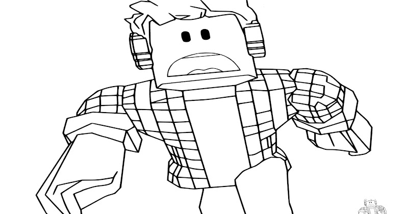Coloring Pages Of A Terrified Roblox Person