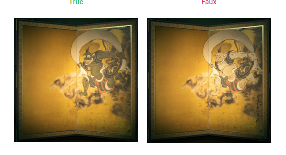 works of art and differences from their fakes