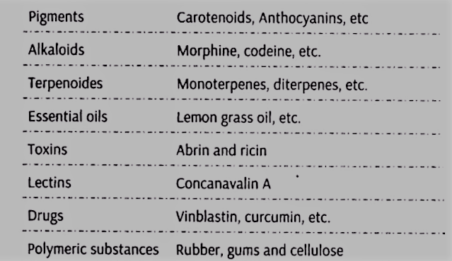 Some Secondary Metabolites