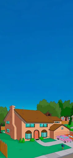 SIMPSON'S HOUSE HD WALLPAPER IPHONE