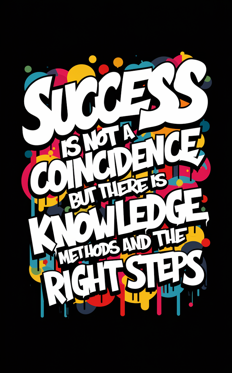 Success is not a coincidence, but there is knowledge, methods and the right steps