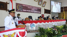 Rapat Paripurna Penyampaian Pidato Bupati Lamteng H. Musa Ahmad, S.Sos. Di Ruang Rapat DPRD
