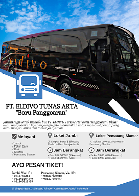 Bus Jurusan Kota Jambi-Pematangsiantar (PP)