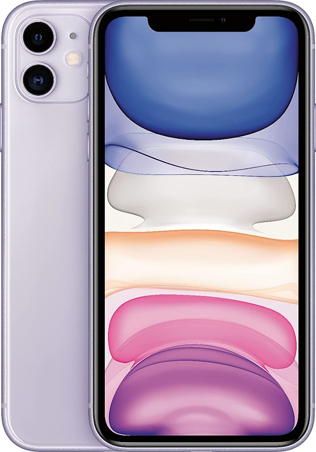 Apple iPhone 11, 64GB, Purple - Unlocked (Renewed Premium) for $494
