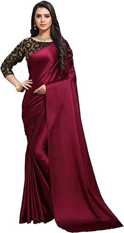 Beautiful  maroon saree 2021