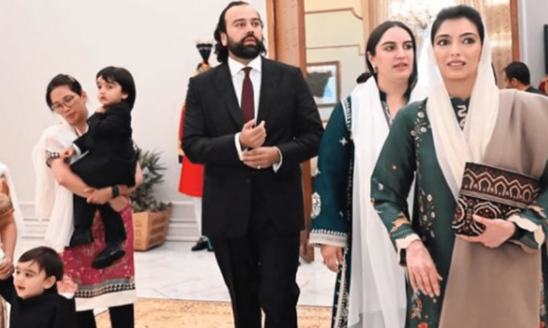 'We were children when...', what did Bakhtawar say after his father's swearing-in ceremony?