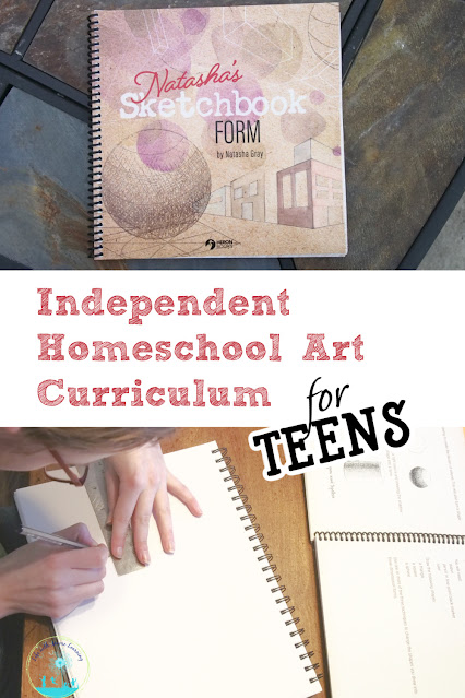 Natasha's Sketchbook from Heron Books is a fabulous book-based art curriculum teens work through independently!