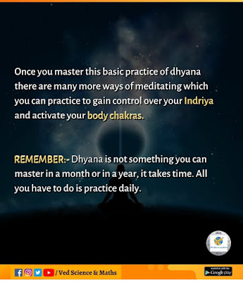 How to practice Dhyana by Ved, Science and Maths