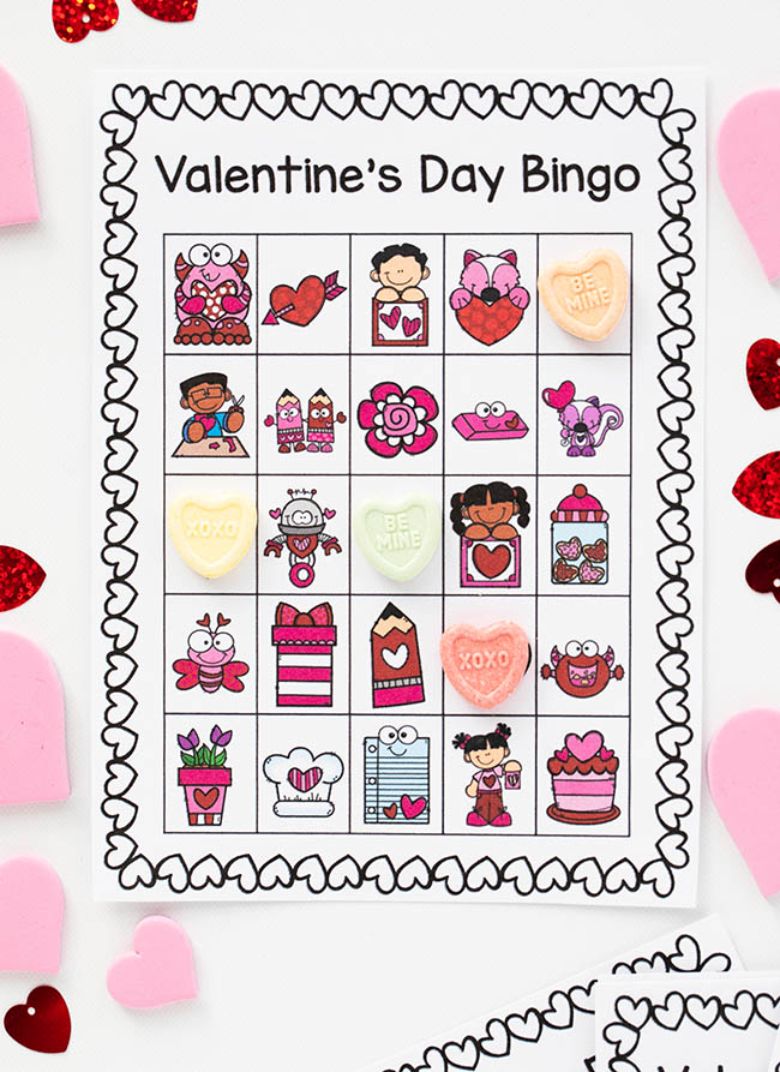 Valentines Day bingo for kids
