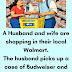 A Husband and wife are shopping