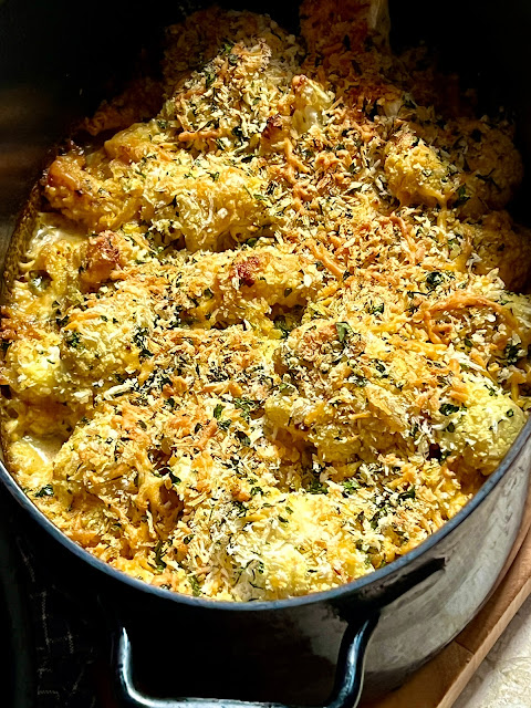 Ottolenghi Simple, Blumenkohlauflauf mit Senf und Cheddar