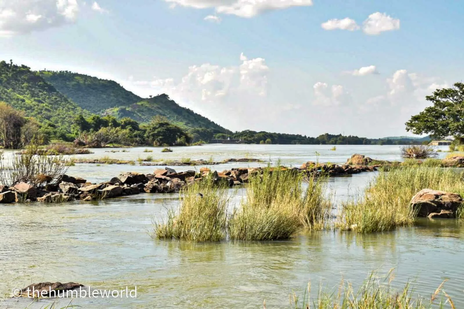Picturesque view of Kaveri River before Shivanasamundra