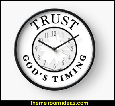 Trust God's Timing Clock gift ideas inspirational gift ideas