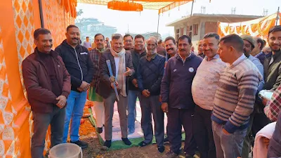 Bilaspur: Ground breaking ceremony of Ghumarwin bus stand exit road, will provide relief from traffic jam: Rajesh Dharmani
