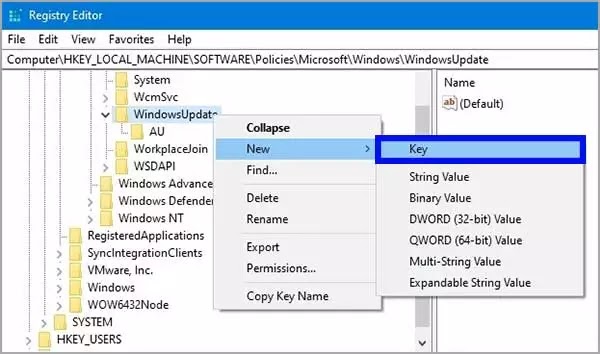 16-au-key-disable-windows-update-regedit-2022