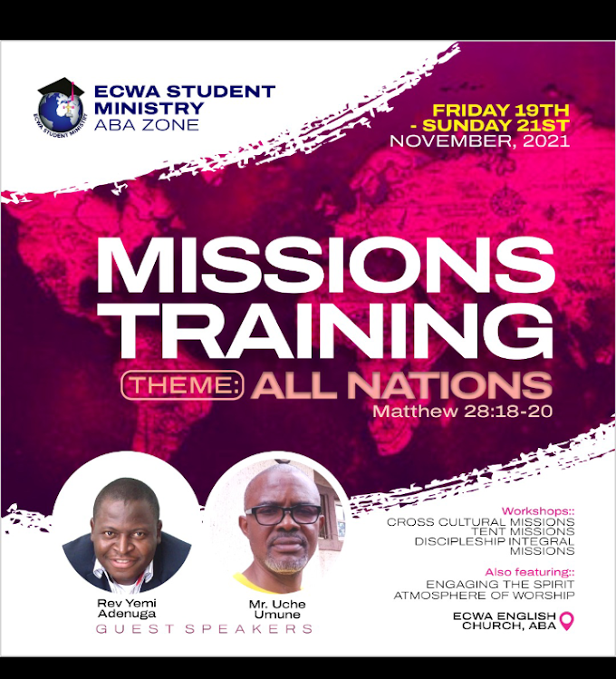 ESM ABA ZONE: MISSIONS TRAINING _ ALL NATIONS