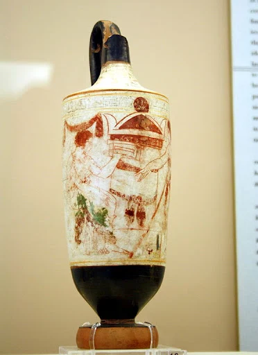 White-ground Lekythos, dating from 420 BC 