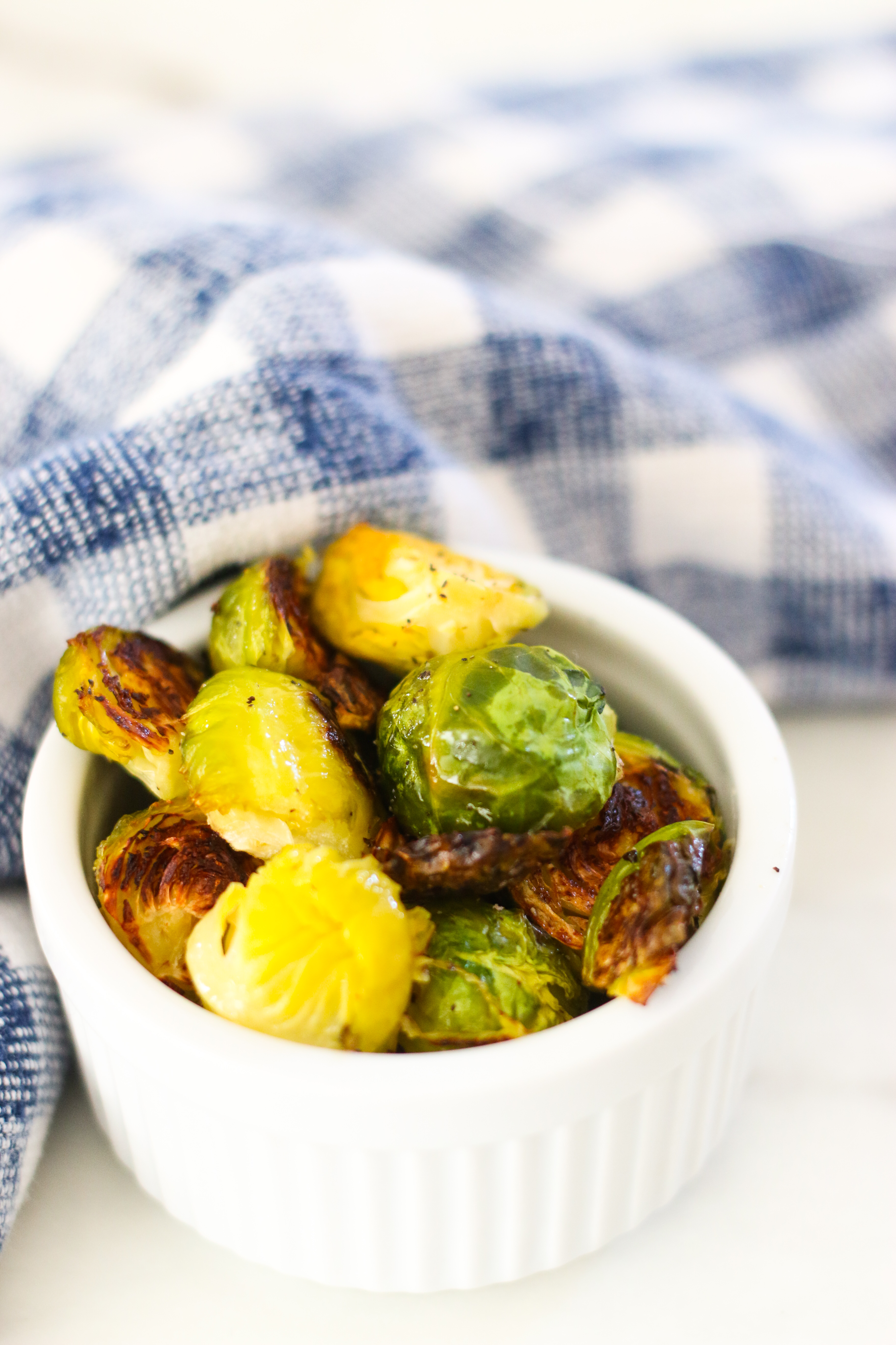 A small bowl of brussel sprouts